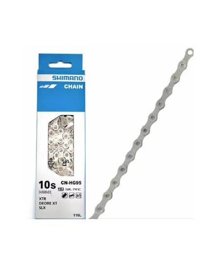 Chaîne vélo 10 vitesses 116 maillons