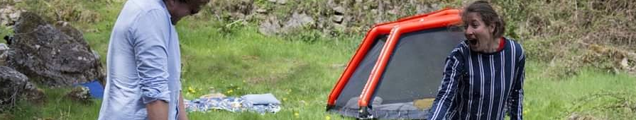 Cabaniste, 1ere marque outdoor non extrême,cabane gonflable, flottante