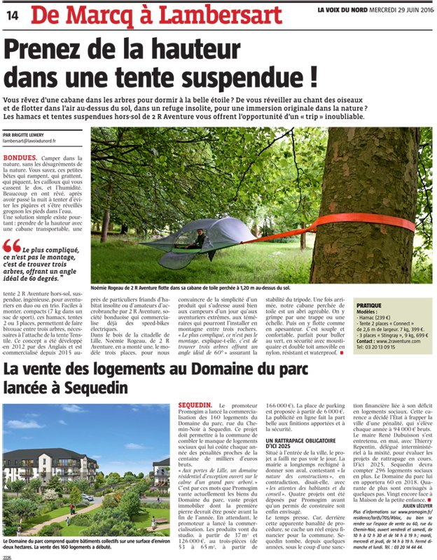 la tente suspendue à la citadelle !