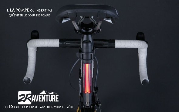 Les 10 astuces pour se faire bien voir en vélo - 2R Aventure, la pompe lumineuse