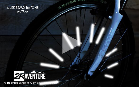 Les 10 astuces pour se faire bien voir en vélo - 2R Aventure, les rayons qui brillent