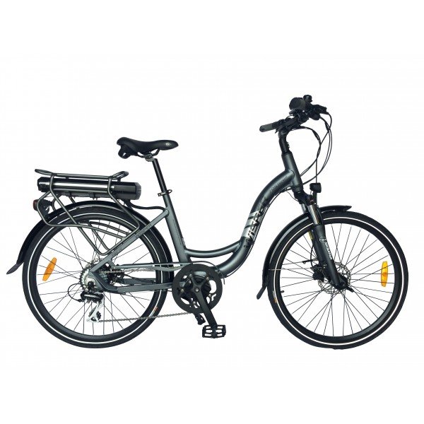 705 Wisper le vélo électrique col de cygne en courbe et en confort