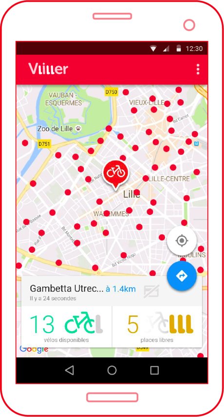 L'application Vliller pour faciliter l'usage du V'lille