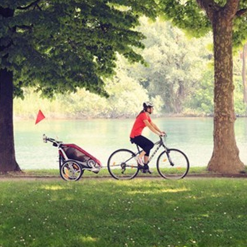 La remorque de vélo pour faire ses courses en vélo