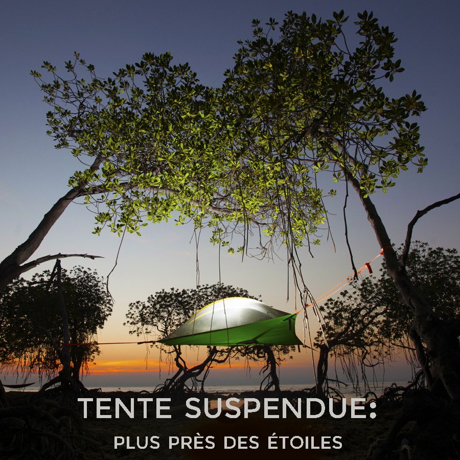 Camping suspendu Tentsile