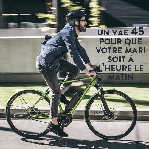 VAE45 le vélo électrique vitaminée du quotidien