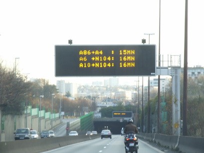 Panneau circulation routière