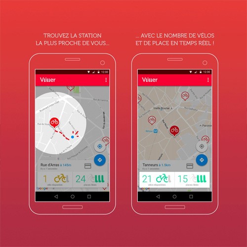 V'liller - l'appli pour le vélo libre service à lille