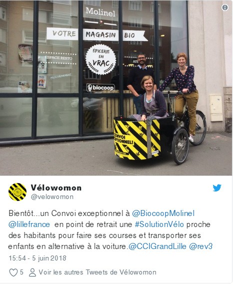 Velowomon découverte vélo cargo