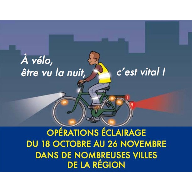 Visibilité la nuit à vélo - ADAV