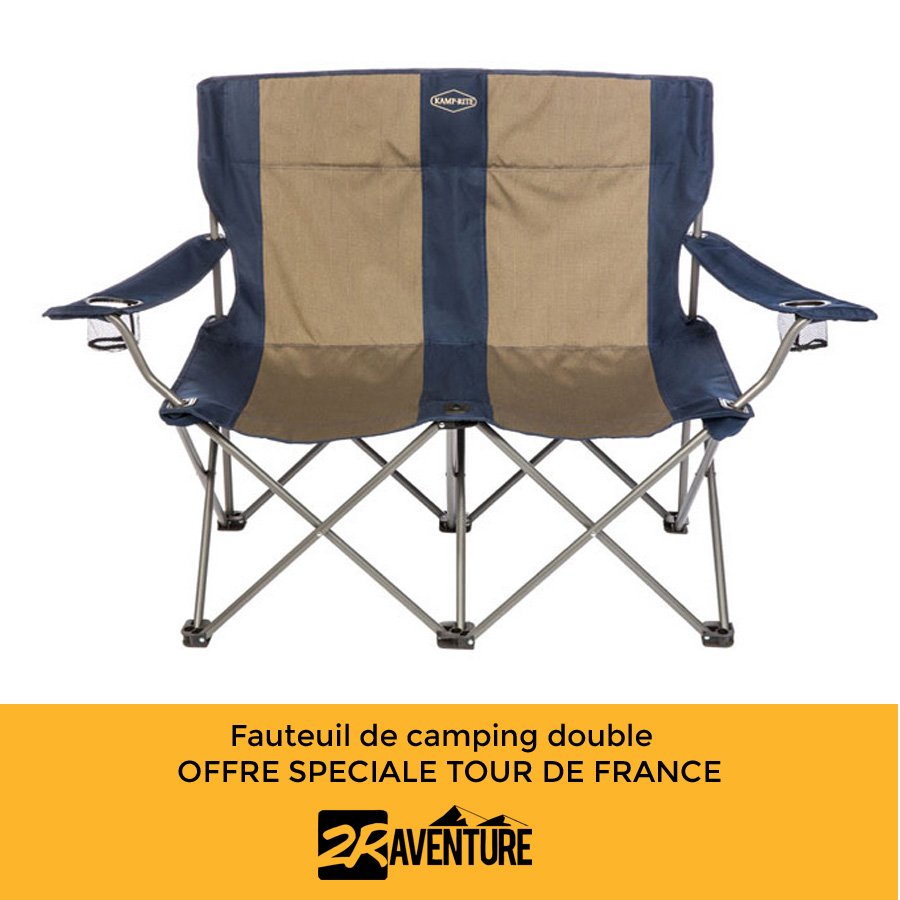 Fauteuil camping double supporters - Tour de France