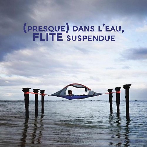 dormir sur l'eau - tente suspendue flite